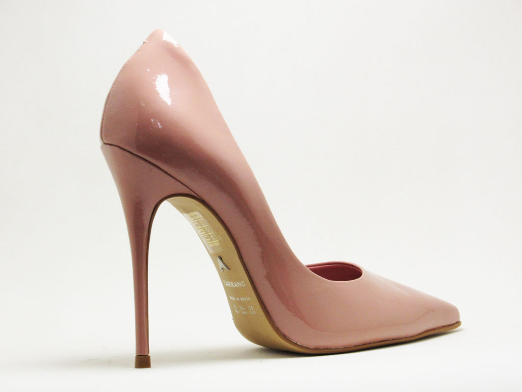 Scarpin Nude Rose Verniz Carrano Lilian Soares